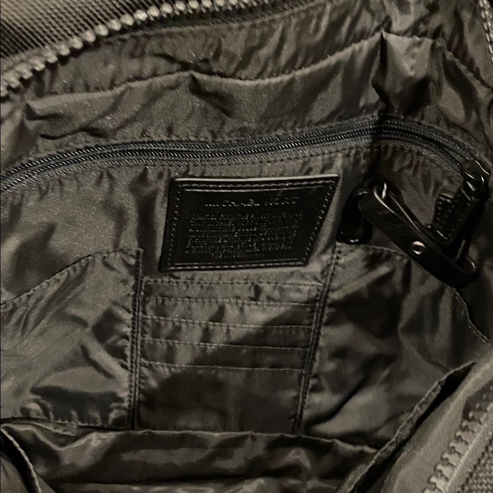 Michael Kors Men’s Black Canvas Messenger Bag - Picture 6 of 7